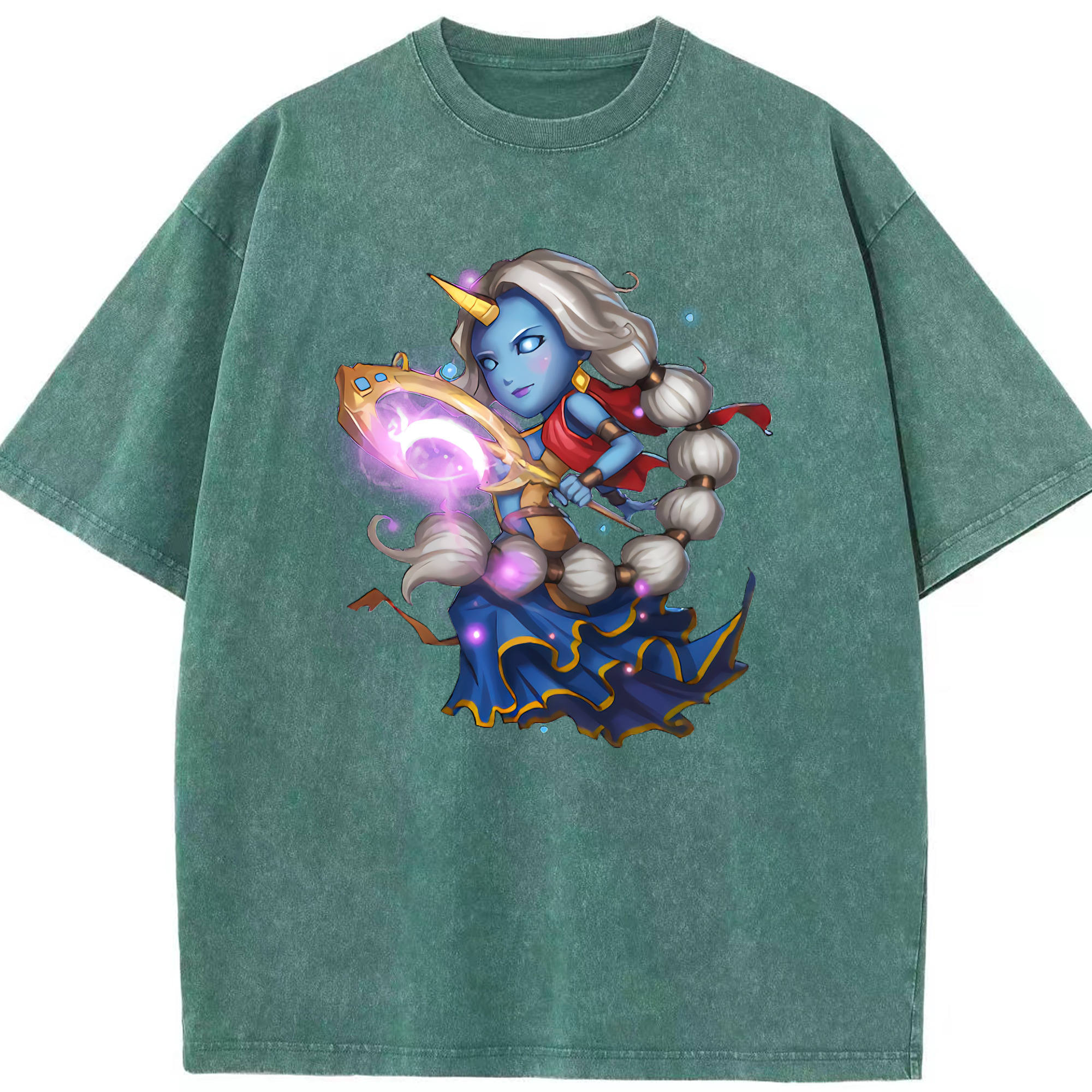リーグ・オブ・レジェンド League of Legends LOL 綿100% ヴィンテージ風 半袖Tシャツ（フロントプリント）